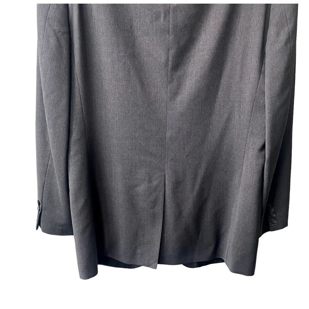 Banana Republic‎ Mens 42R 100% Wool Three Button Gray Sport Coat Jacket